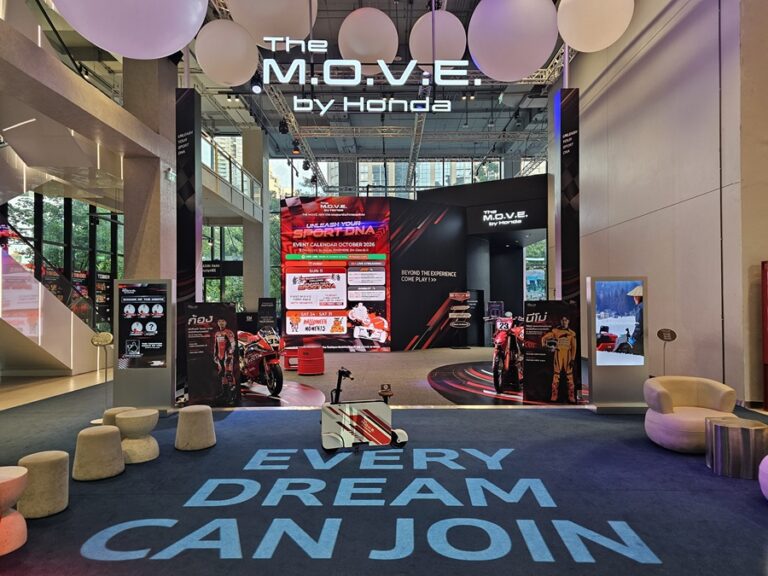 ฮอนด้า ยกโลกมอเตอร์สปอร์ตมาไว้ใจกลางเมืองกับธีมใหม่ “The Racing Playground Challenge: Unleash Your Sport DNA” ที่ The M.O.V.E. by Honda